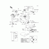 Схема вузла: Паливний бак(1/2) для Kawasaki ZX636 Ninja ZX-6R