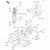 Схема вузла: Підвіска для Kawasaki ZX900 Ninja ZX-9R