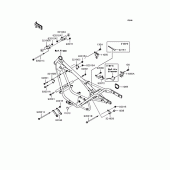 Схема вузла: Кріплення двигуна для Kawasaki BN125 Eliminator