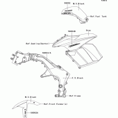 Схема вузла: Decals(black)(hcf) для Kawasaki ZX1000 Z1000SX ABS
