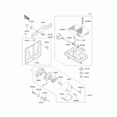 Схема вузла: Taillight(s) для Kawasaki KLX250 KLX250SR