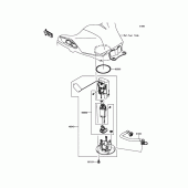 Схема вузла: Паливний насос Kawasaki ER300 Z300