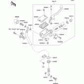 Схема вузла: Front master cylinder(el250-e1) для Kawasaki EL250 Eliminator 250
