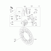 Схема узла: Передний тормоз для Kawasaki ER500 ER-5