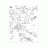 Схема вузла: Front bevel gear(1/3) для Kawasaki VN1600 Vulcan 1600 Nomad