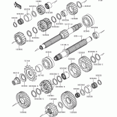 Схема узла: Трансмиссия для Kawasaki ZX900 Ninja ZX-9R