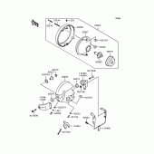 Схема вузла: Фара для Kawasaki ZR400 Zephyr
