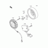 Схема вузла: Генератори для Kawasaki ZX400 ZZR400
