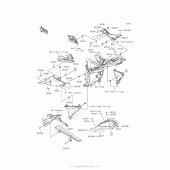 Схема вузла: Side Covers/chain Cover для Kawasaki ZR800 Z800