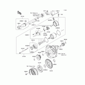 Схема вузла: Starter motor для Kawasaki KLX140 KLX140L