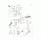 Схема вузла: Кермо & Пульт управління рульовим для Kawasaki EX500 Ninja 500R