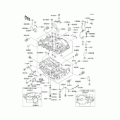 Схема вузла: Картер двигуна (1/2) для Kawasaki KLE500