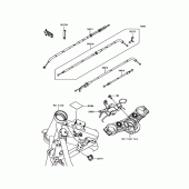 Схема узла: Тросики для Kawasaki ER650 Z650 ABS