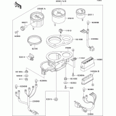 Схема вузла: Meter для Kawasaki ZX750 ZXR750