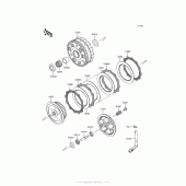 Схема вузла: Зчеплення для Kawasaki VN900 Vulcan 900 Classic LT