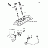 Схема узла: Система зажигания для Kawasaki ER650 Z650 ABS