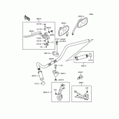 Схема вузла: Кермо для Kawasaki VN400 Vulcan Drifter