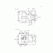 Схема вузла: Болти картера двигуна для Kawasaki EX500 GPZ500S