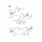 Схема вузла: Підніжки для Kawasaki EX500 Ninja 500R