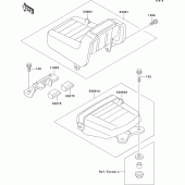 Схема вузла: Сидіння для Kawasaki EL250 Eliminator 252