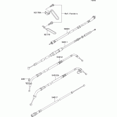 Схема вузла: Троси для Kawasaki VN800 Vulcan 800 Drifter