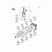 Схема вузла: Колінчастий вал для Kawasaki ZR800 Z800 ABS