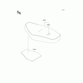 Схема вузла: Сидіння для Kawasaki EJ650 W650