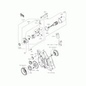 Схема узла: Starter motor для Kawasaki KL110 KSR PRO