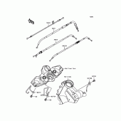 Схема узла: Тросики для Kawasaki KLE650 Versys 650