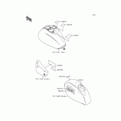 Схема узла: Информационные наклейки для Kawasaki VN1500 VN1500 Classic Tourer Fi