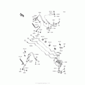 Схема вузла: Brake Piping для Kawasaki VN1700 Vulcan 1700 Voyager ABS