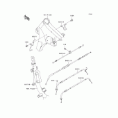 Схема вузла: Троси для Kawasaki VN900 Vulcan 900 Classic LT