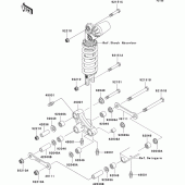 Схема вузла: Suspension для Kawasaki ZX600 Ninja ZX-6RR