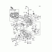 Схема вузла: Картер двигуна для Kawasaki BJ250 250TR