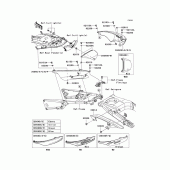 Схема вузла: Кришка бічна/захист ланцюга для Kawasaki ZX1400 Ninja ZX-14