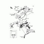 Схема вузла: Вітрове скло для Kawasaki ZG1400 Concours 14 ABS
