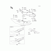 Схема вузла: Side covers/chain cover(zx600-f3) для Kawasaki ZX600 Ninja ZX-6R