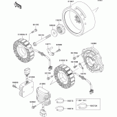 Схема вузла: Генератор для Kawasaki VN1500 VN1500 Classic FI