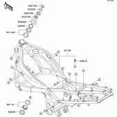Схема узла: Рама для Kawasaki ZX600 ZZ-R600