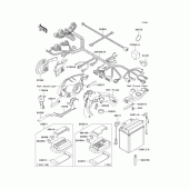 Схема узла: Электрооборудование для Kawasaki ZX1100 Ninja ZX-11
