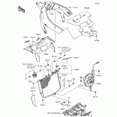 Схема вузла: Радіатор для Kawasaki ZX636 Ninja ZX-6R
