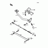 Схема узла: Лапка тормоза для Kawasaki EL250 Eliminator 250SE