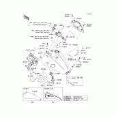 Схема вузла: Fuel tank(1/2)(d8f/d8fa) для Kawasaki VN1600 Vulcan 1600 Nomad