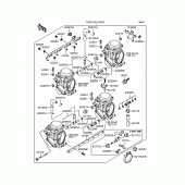 Схема вузла: Карбюратор для Kawasaki ZR250 Balius