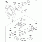 Схема узла: Задний тормоз для Kawasaki ZX1100 ZZ-R1100