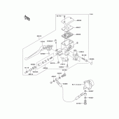 Схема вузла: Головний циліндр зчеплення для Kawasaki VN1600 Vulcan 1600 Nomad