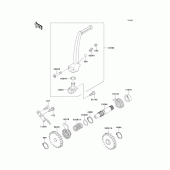 Схема вузла: Kickstarter mechanism для Kawasaki KX65