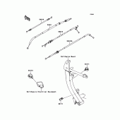 Схема узла: Тросики для Kawasaki KLZ1000 Versys 1000
