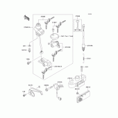 Схема вузла: Замок запалювання для Kawasaki EJ650 W650