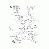 Схема вузла: Задній гальмівний циліндр для Kawasaki VN1700 Vulcan 1700 Voyager ABS